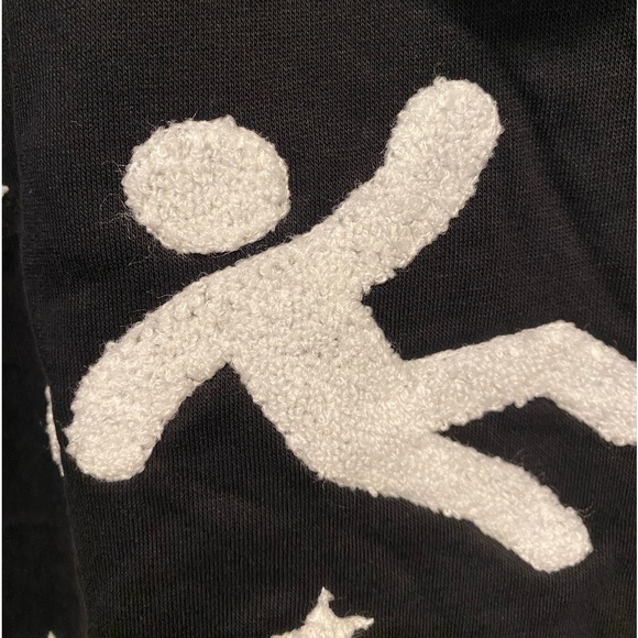 Vendetta Studios Women's Embroidered Black Patchwork Stars NWOT Size Medium - Picture 6 of 7